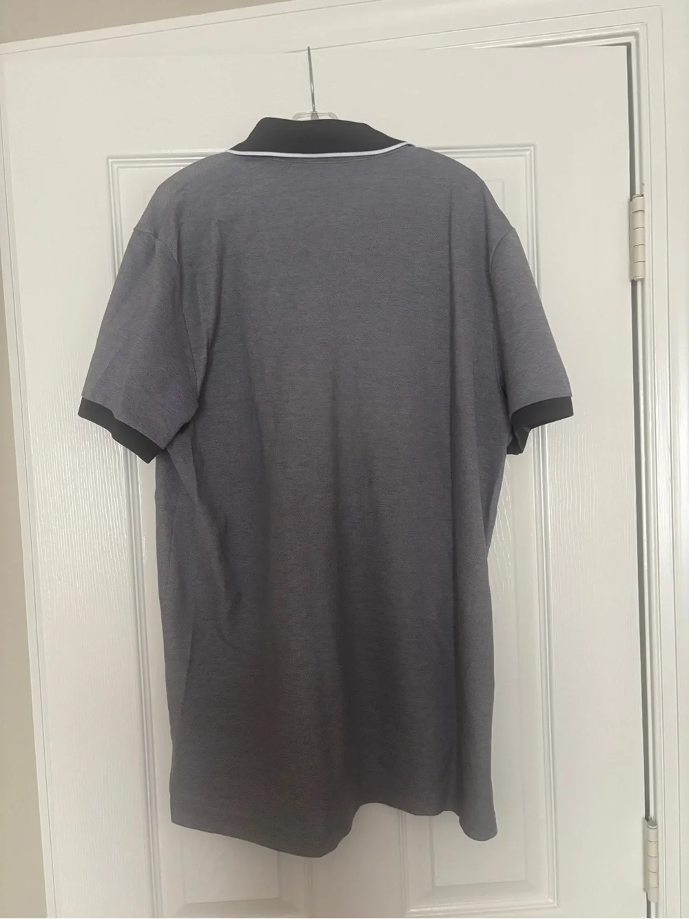 Ralph Lauren Gray Polo with Black Trim and White Pony